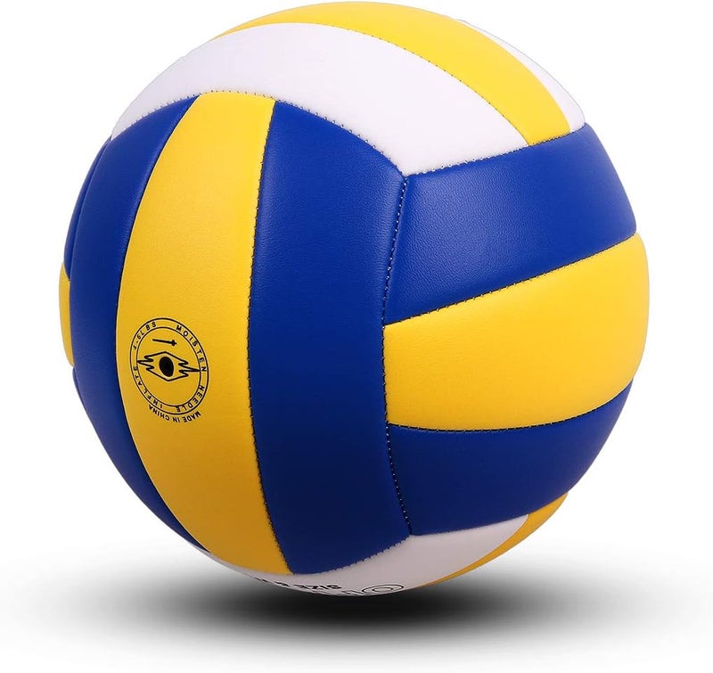 PECOGO Volleyball Size 5 PU Leather Soft Indoor Outdoor Volleyballs Sports Training Game Play Ball for Beginner, Teenager, Adult, 8.2 - Image 3